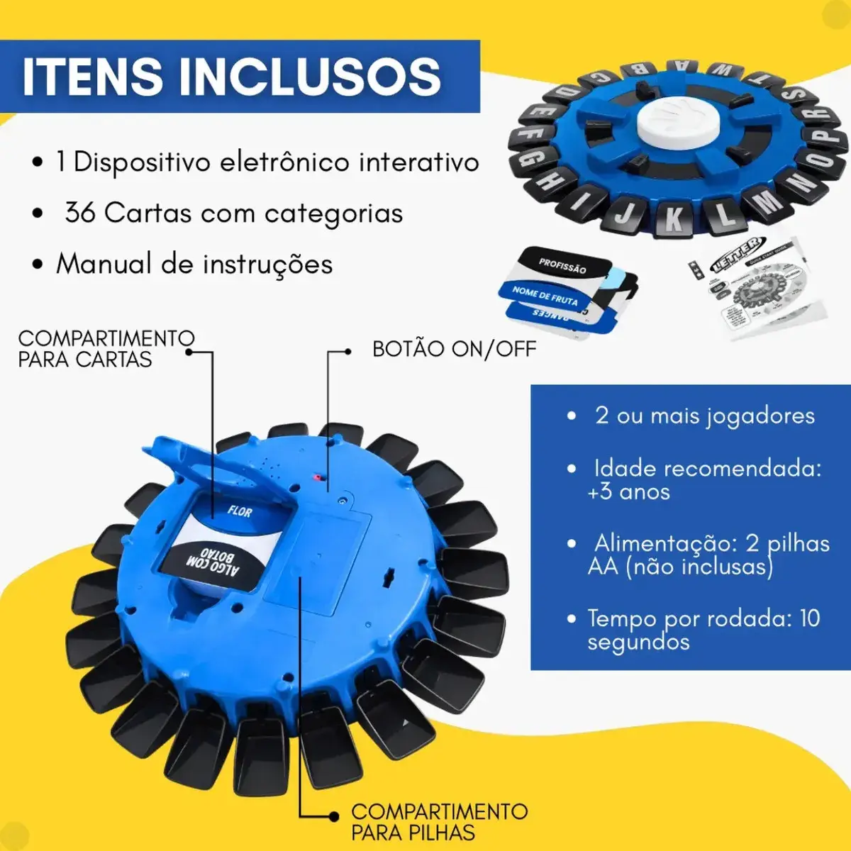 Jogo De Palavras Stop Adedonha Caça Palavras Carta Tabuleiro Educativo Infantil Interativo Familia Adultos E Crianças Babuu Brinquedos Educativos thumbnail 6