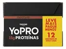 Pack Bebida Láctea UHT Zero Lactose Sabor Chocolate com 15g de Proteínas e 12 Unidades de 250ml Yopro - 1