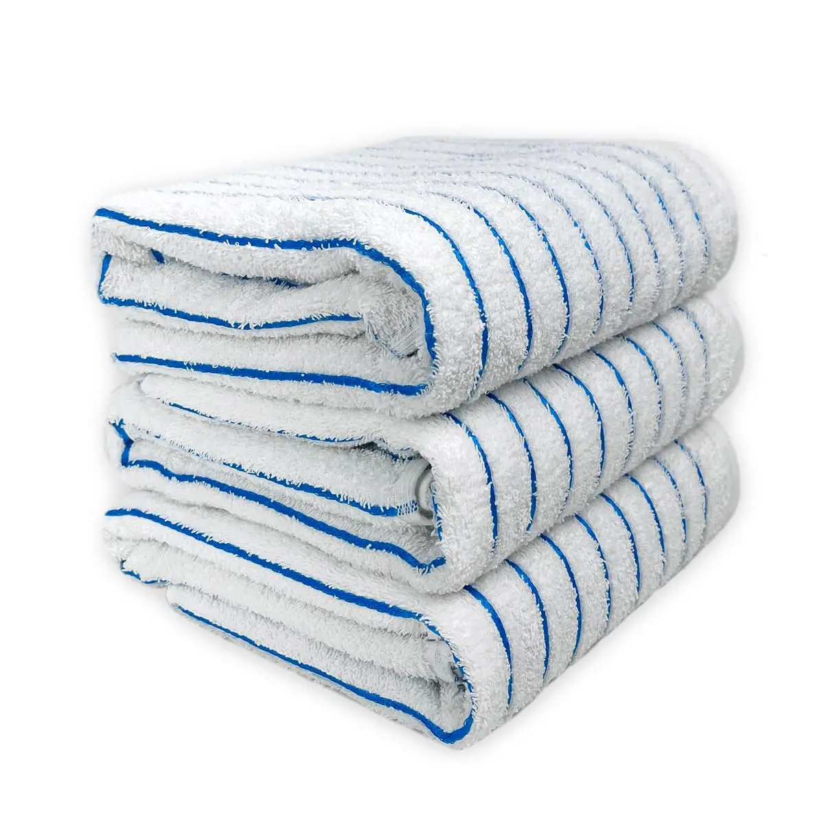 Kit 03 Toalha de Banho Grossa Praia Hotel 440g/m² Costura Dupla Reforçada