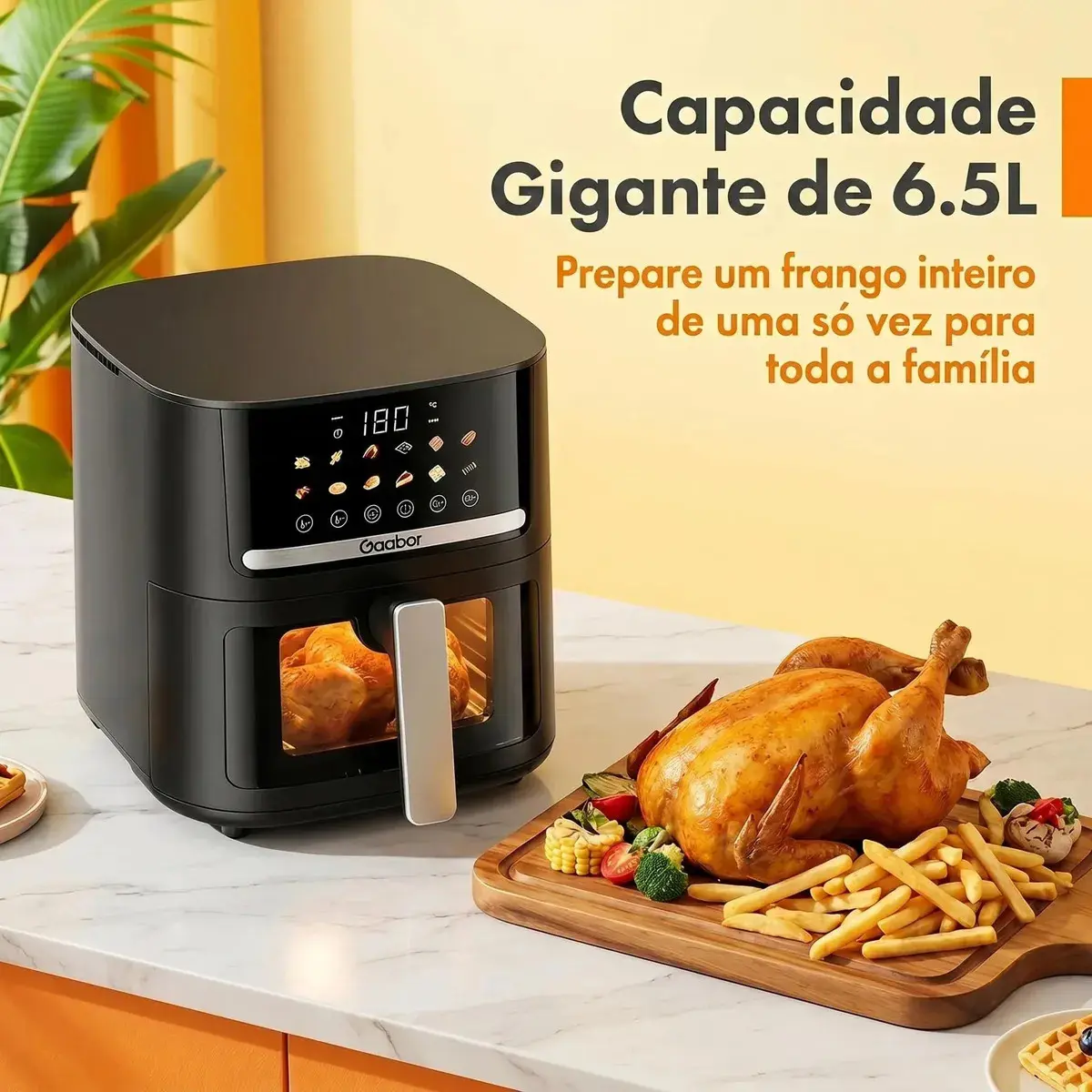Gaabor Air Fryer AF80T01 - Preto thumbnail 3