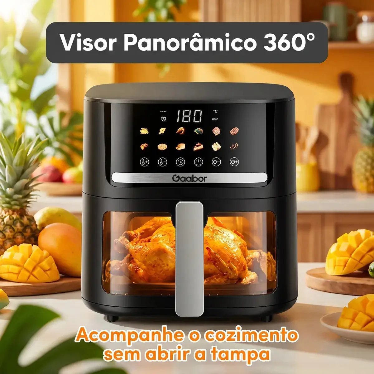 Gaabor Air Fryer AF80T01 - Preto thumbnail 4