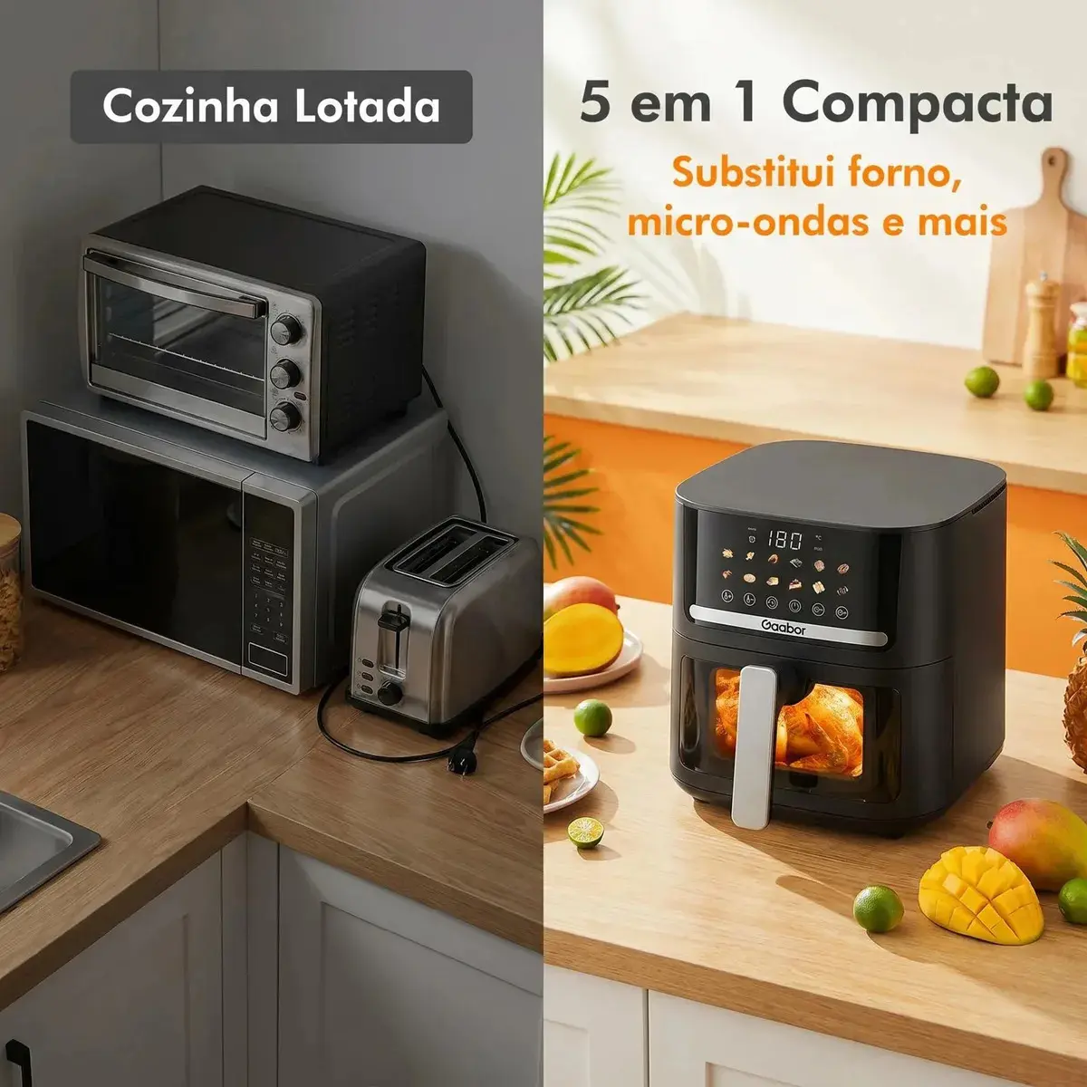 Gaabor Air Fryer AF80T01 - Preto thumbnail 5