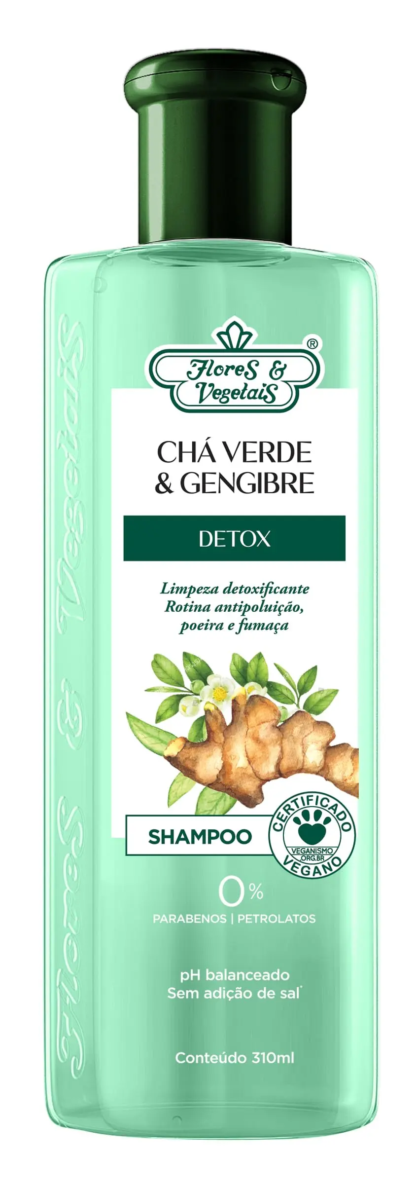 Flores e Vegetais Shampoo Detox Capilar 310Ml E Vegetais