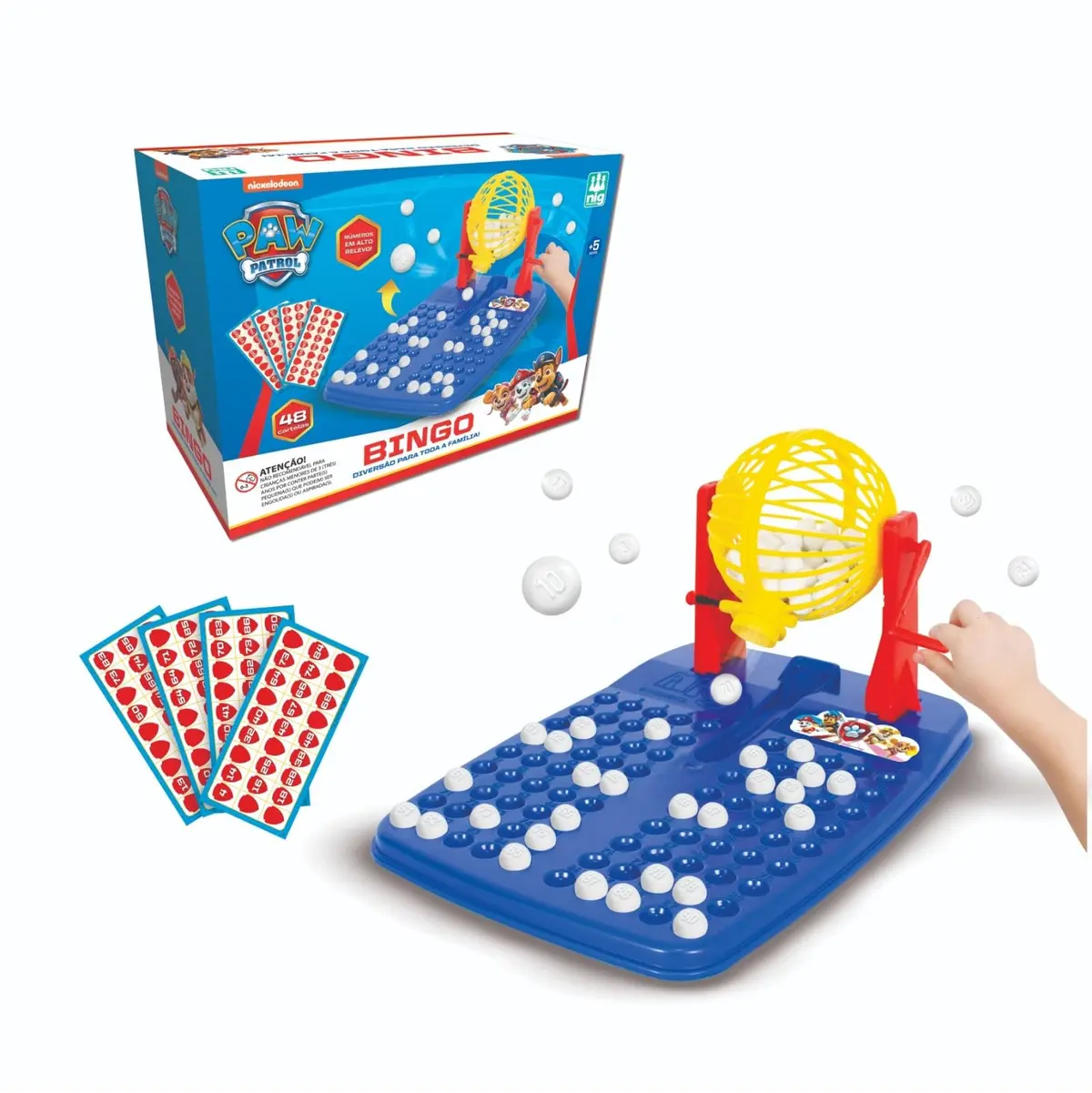 Nig Brinquedos Jogo Bingo Patrulha Canina 48 Cartelas - 1