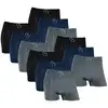 Kit com 12 Cuecas Boxer Basic Poliéster sem Costura Confortável Leve - 1