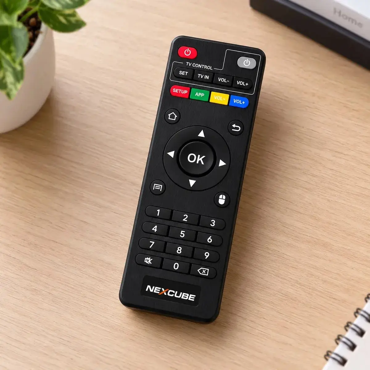 Kit 2 Controle Remoto Compatível Com Tv Box Pro 4k Pilhas Preto thumbnail 4