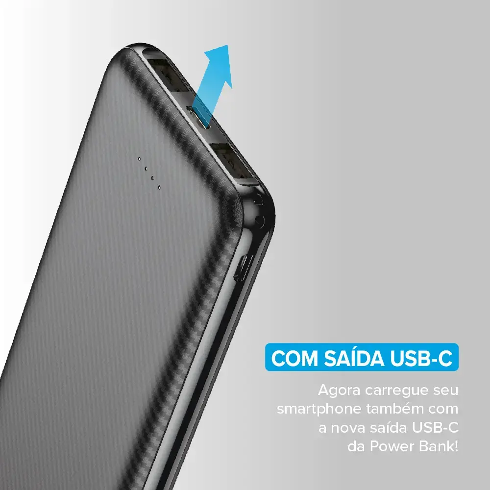 Power Bank I2go Plus 10000mAh Usb-c Preto thumbnail 3