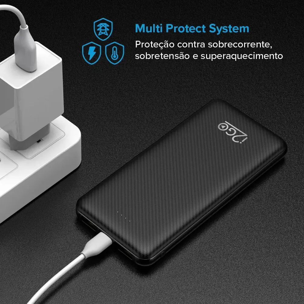 Power Bank I2go Plus 10000mAh Usb-c Preto thumbnail 5