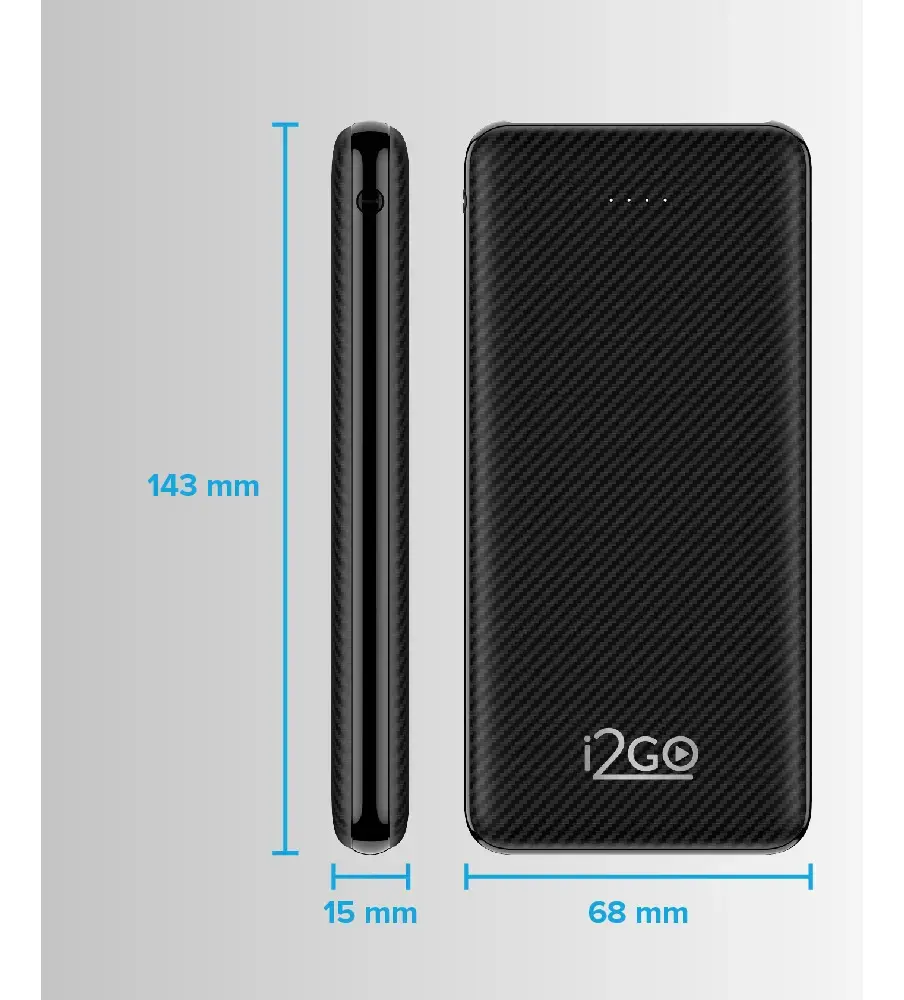 Power Bank I2go Plus 10000mAh Usb-c Preto thumbnail 8