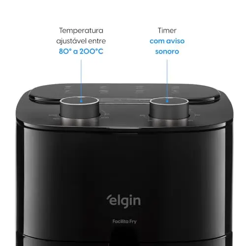 Fritadeira Elétrica Air Fryer Facilita Fry Elgin - 3.5 Litros, 110V thumbnail 5