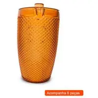 Kit Taças Com 6 Peças Cuervo Lll Âmbar 395 Ml