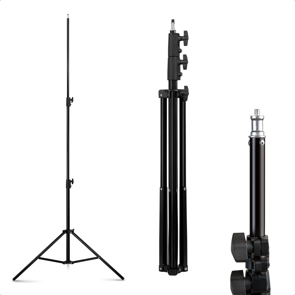 SOU FOTO Tripé de Iluminação Reforçado 2,25m para Estúdio Fotográfico, Flashes Tochas, Softbox e Ring Light | Modelo TPI-225 - 1