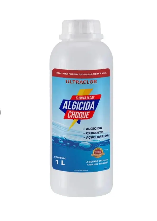 Algicida Choque Ultraclor Para Piscina 1L | Fibra, Vinil, Ação Rápida