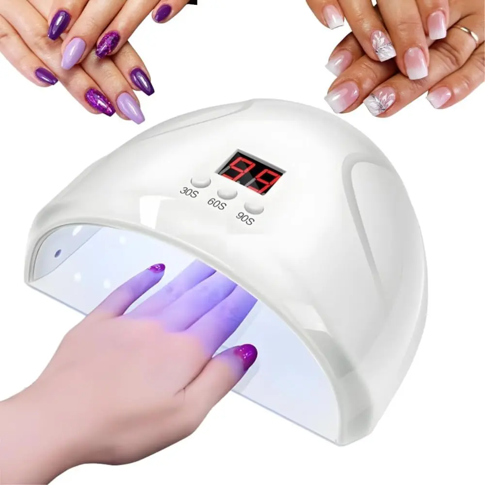 Cabine LED UV para Unhas Gel - Secagem Rápida de Esmalte - Temporizador 30 60 90s - Uso Profissional e Doméstico - Portátil Secador de Unhas UV LED - UpShop