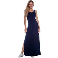 Vestido Longo Regata Malha Amazonia Vital Azul - 1