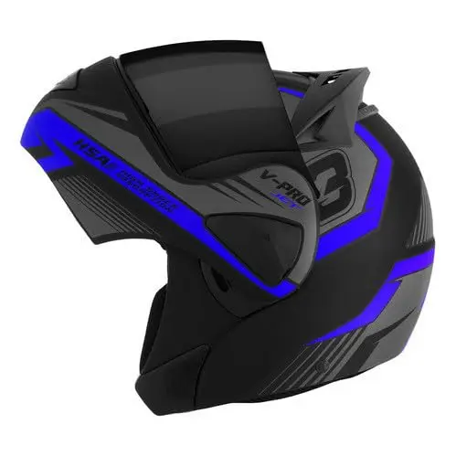 CAPACETE ESCAMOTEÁVEL PRO TORK V-PRO JET 3 AZUL TAM. 58 VIS. FUMÊ