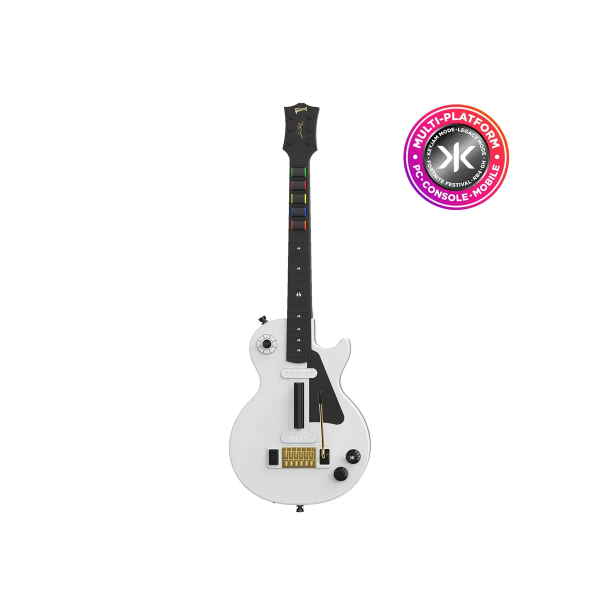 CRKD Gibson Les Paul Guitar Controller - Alpine White Pro - Multi Platform
