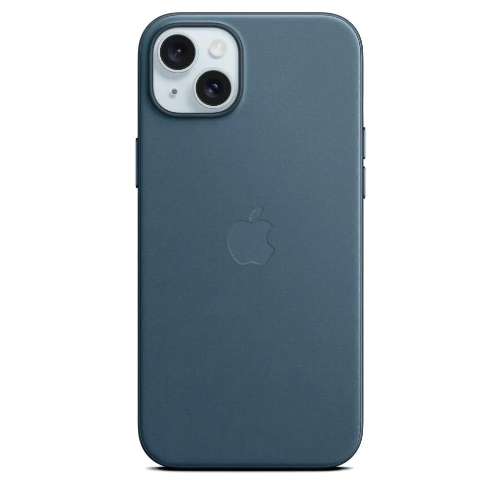 Apple Capa de tecido FineWoven com MagSafe para iPhone 15 Plus – Azul-Pacífico 