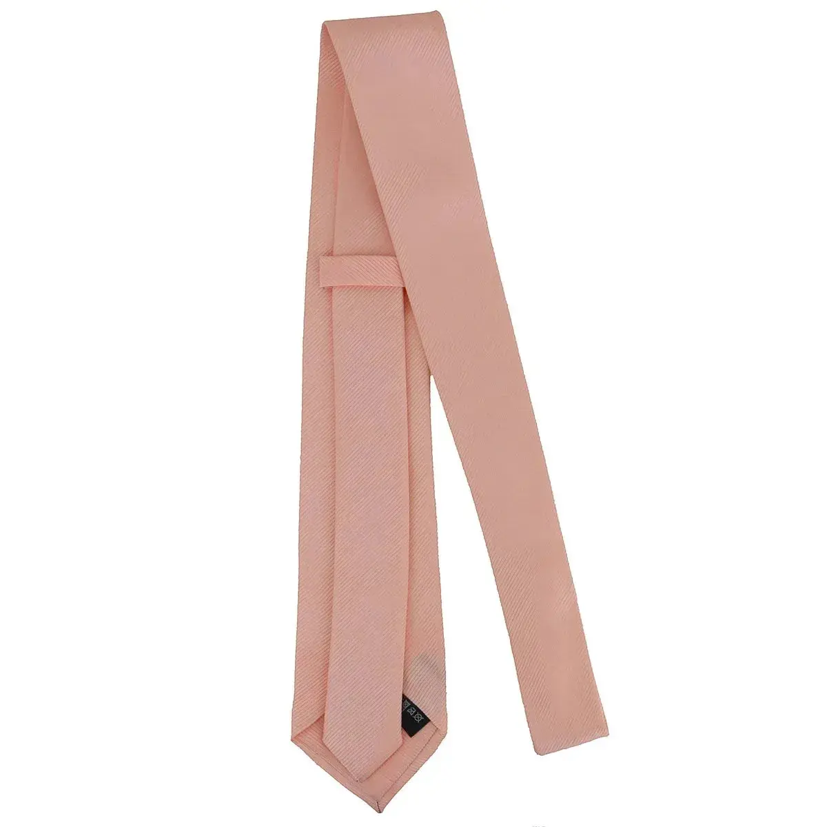 Gravata Masculina Premium Tradicional Padrinhos Casamento Noivos Semi Slim Várias Cores Salmão thumbnail 3