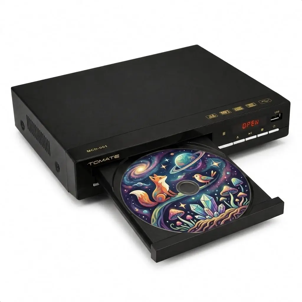 Leitor DVD Player Compacto HDMI USB AV para TV com Controle Remoto | Reprodução Prática de Mídias Físicas - 1