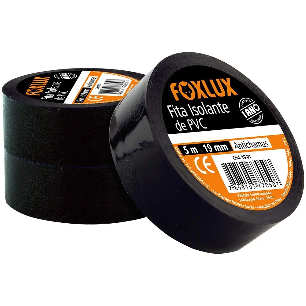 Fita Isolante Elétrica Foxlux PVC