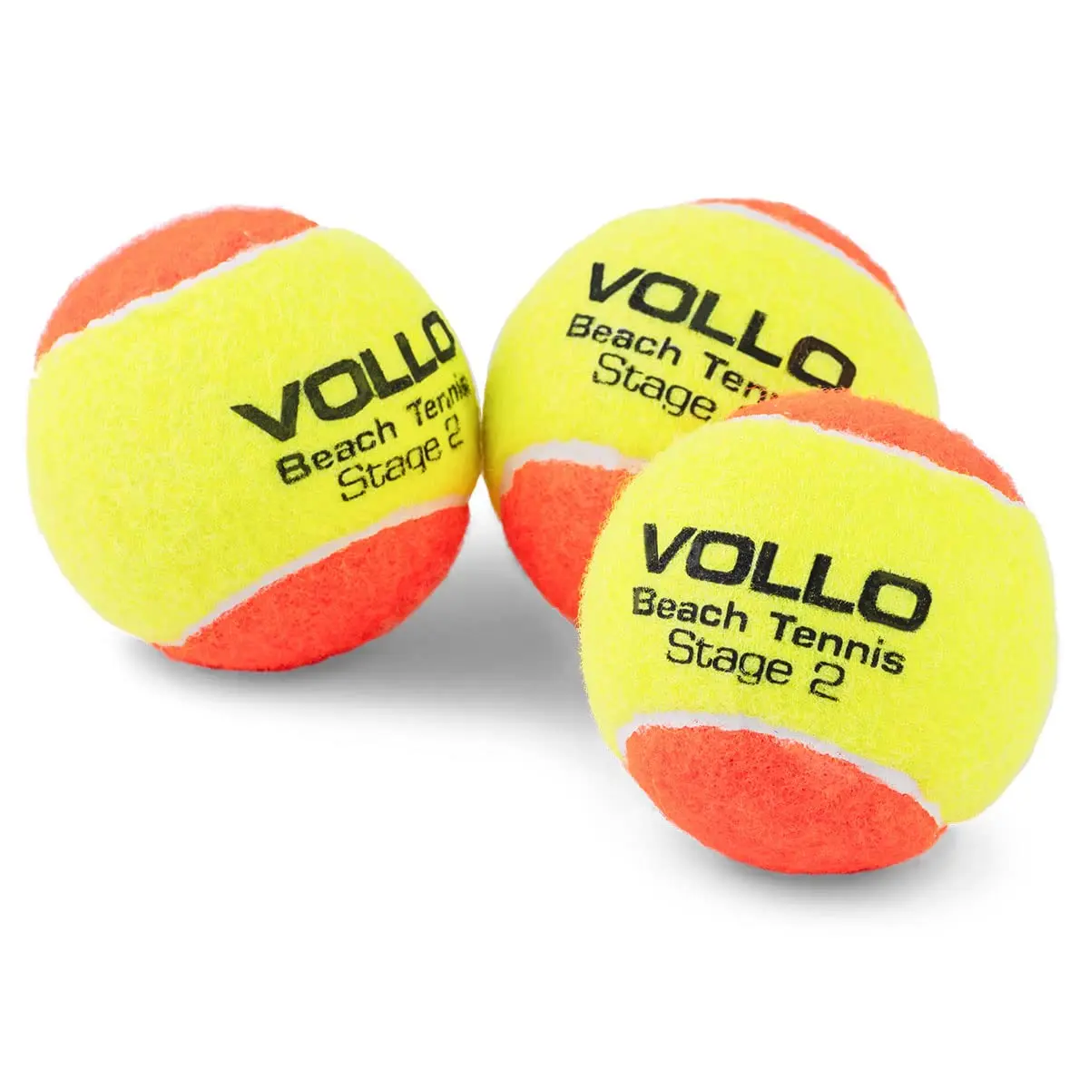 Kit Bola de Beach Tennis Vollo Stage 2 com 3 Unidades VBT001 - 1