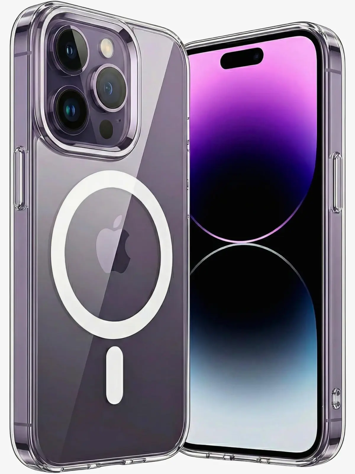 Kadaqe Capa para [iPhone 14 Pro Max] Capinha Magnética Premium com [Proteção de Câmera] Transparente [Anti-Amarelamento] Clear Case Slim, Compatível com MagSafe, Resistente a Riscos e Anti Impacto