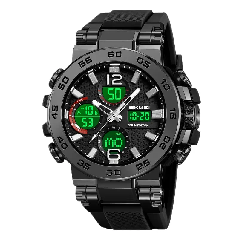 Relógio Masculino Sk 2499 Á Prova D'água 50m Digital Esportivo Shock Preto