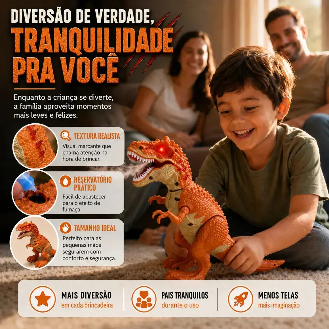 Dinossauro T-Rex Robo Brinquedo Anda Solta Fumaça Sons Luzes Led Rugido Movimentos Articulados Infantil Tiranossauro Interativo Educativo Presente Criança Menino Divertido Azul Flow Dimension thumbnail 6