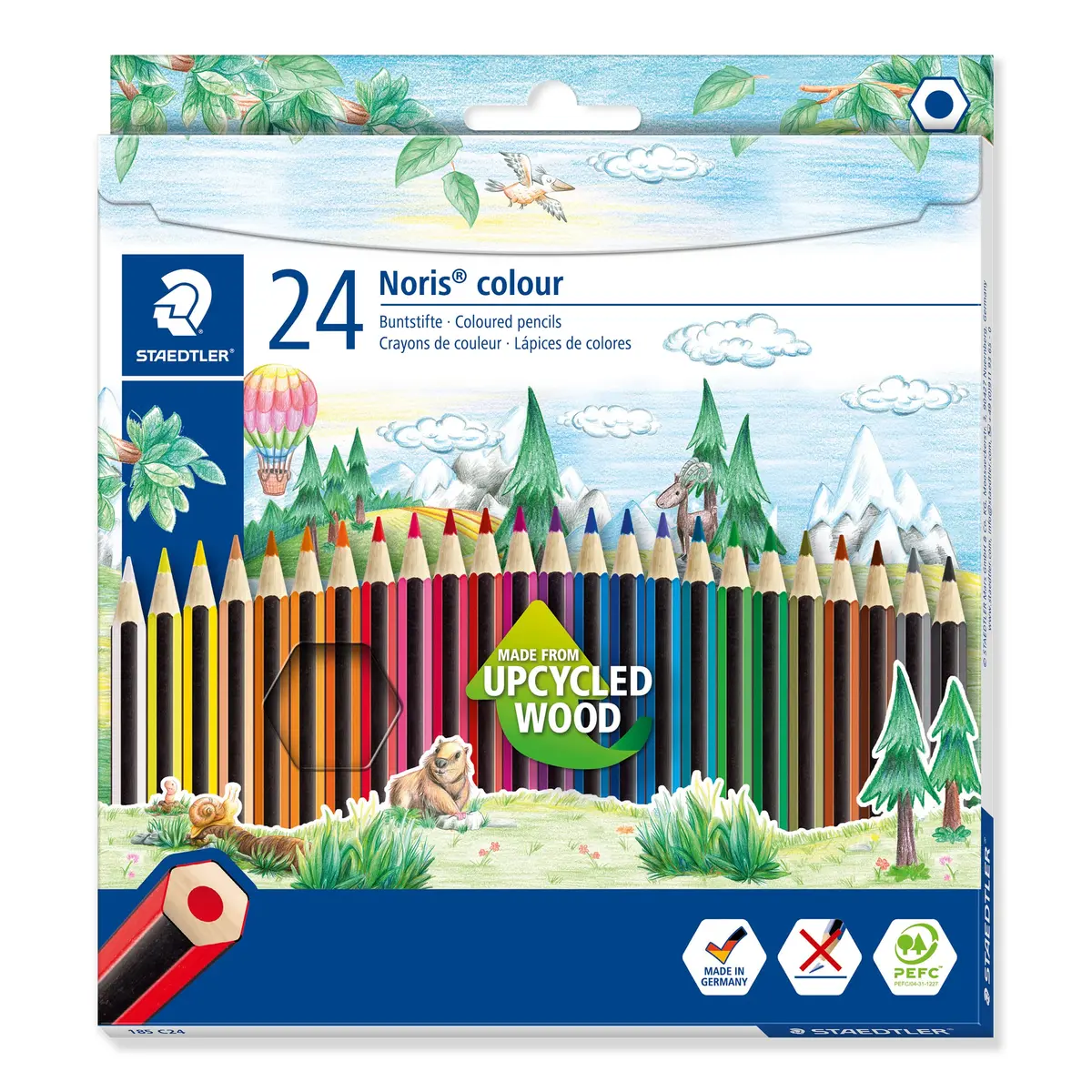 Lápis de Cor, Staedtler, Noris, 185 C24 03, 24 Cores - 1