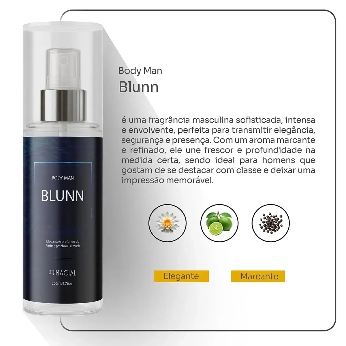 Kit 3 Body Splash Masculino Vibration + Blunn + Infalível Fero By Primacial Body Man thumbnail 3