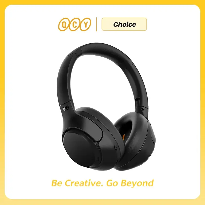 Fones de Ouvido Sem Fio QCY H3 ANC com Cancelamento Ativo de Ruído Híbrido de 43dB, Bluetooth 5.4, Headset Hi-Res com LDAC, Over Ear, 60 Horas de Duração - 1