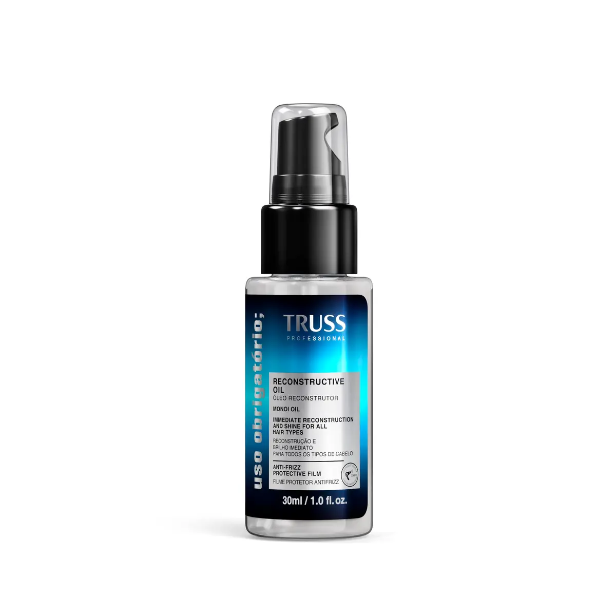 Truss Óleo Reconstrutor Uso Obrigatório | Tratamento Capilar para Brilho, Reconstrução e Proteção | 30ml - 1
