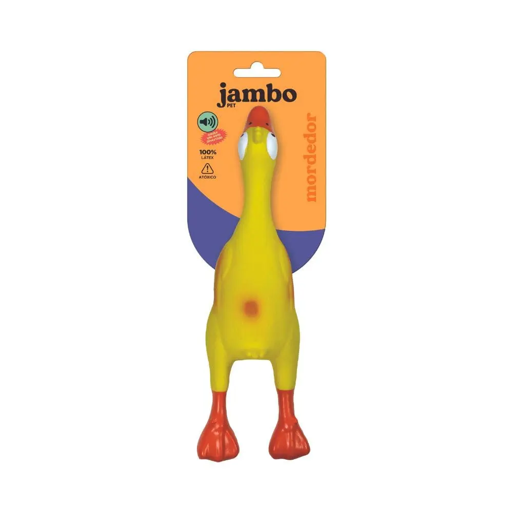 Mordedor de Látex Jambo Pet, Pato Voador