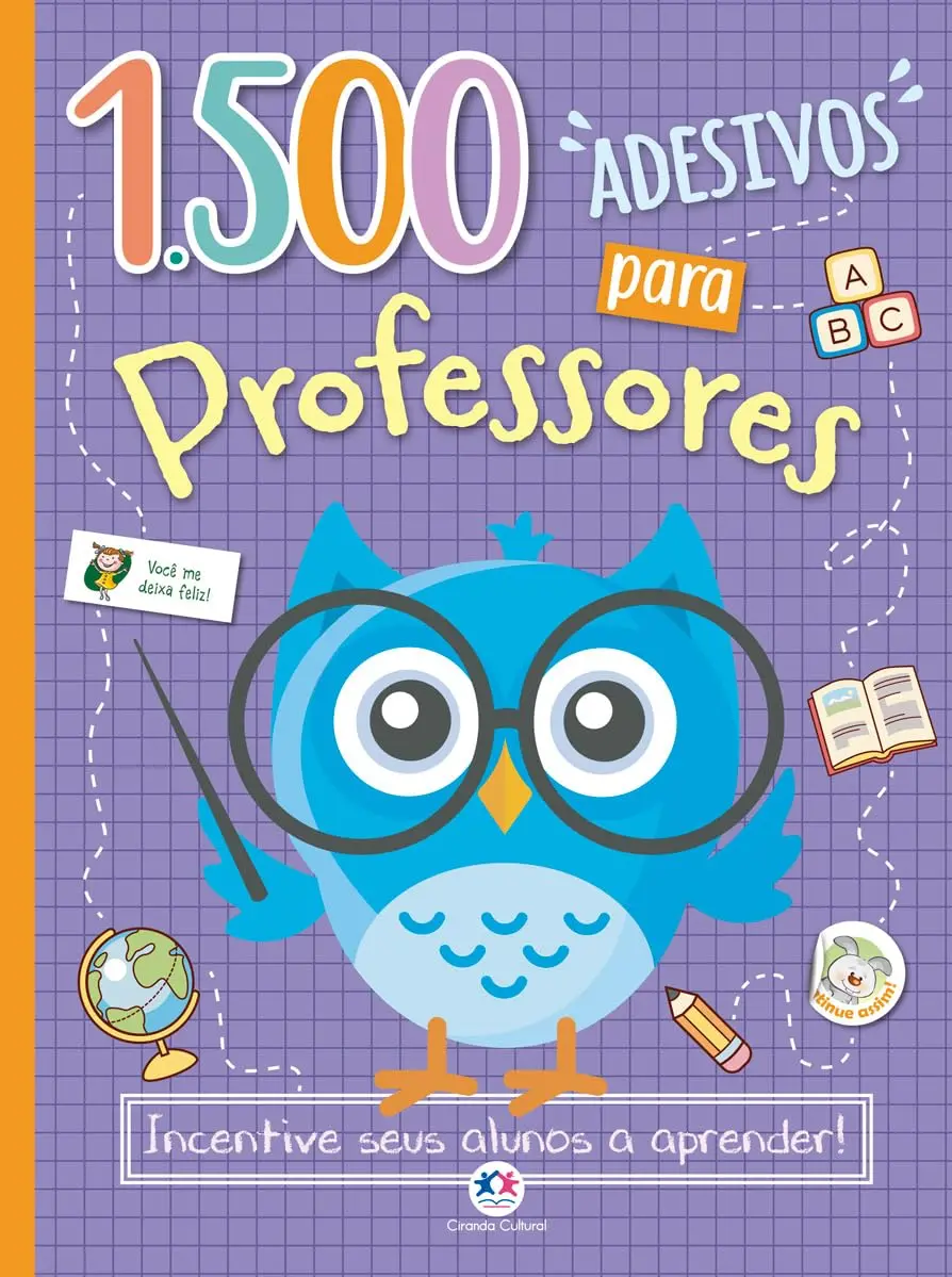 1500 adesivos para professores - Incentive seus alunos a aprender! - 1