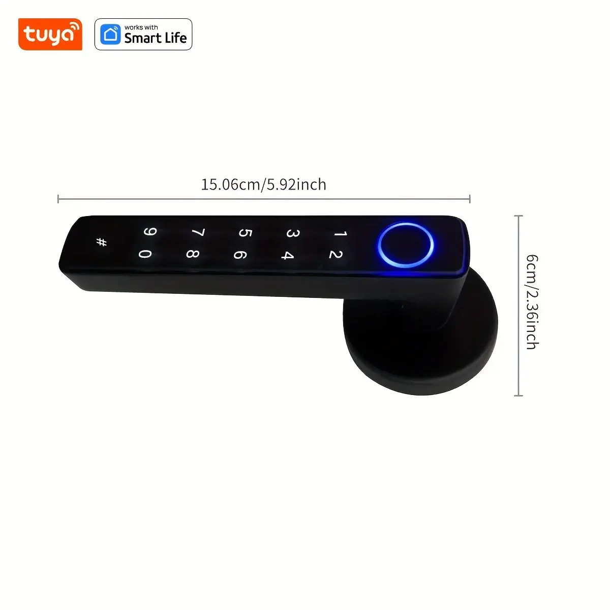 Tuya bluetooth fechadura eletrônica biométrica inteligente senha de impressão digital app desbloquear maçaneta da porta inteligente bloqueio segurança em casa