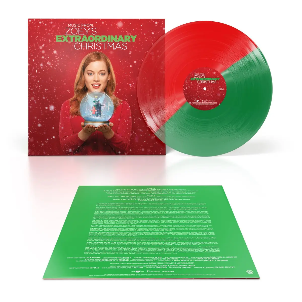 MUSIC FROM ZOEY'S EXTRAORDINARY CHRISTMAS OST (RED & GREEN SPLIT VINYL)