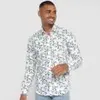 Camisa Manga Longa Milano Tricoline Estampada Masculina - 1