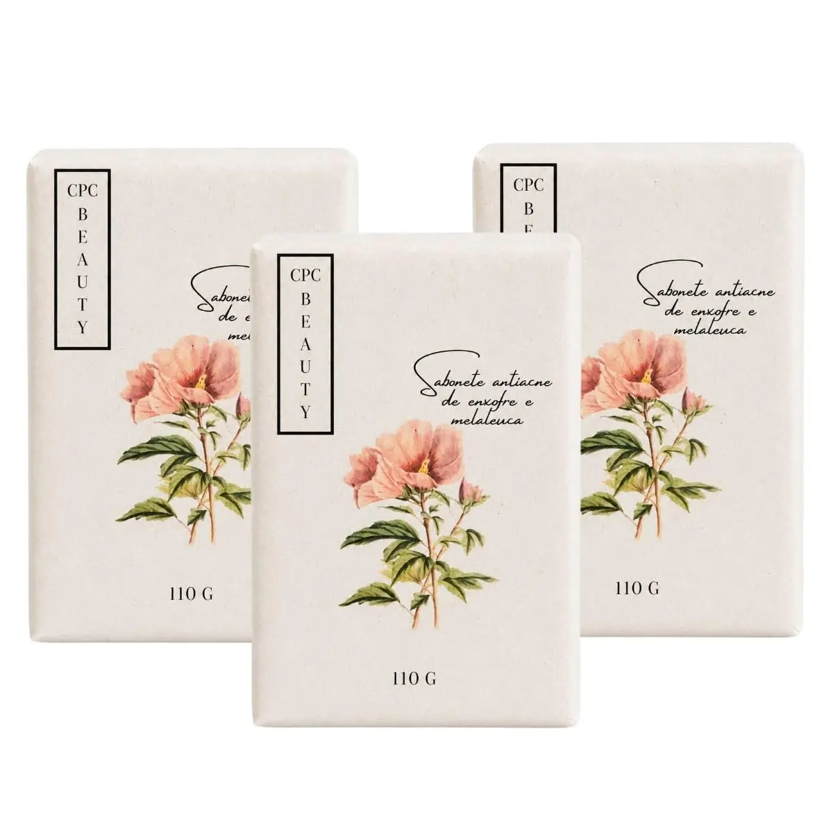 Sabonetes Artesanais Naturais CPC Beauty (3 unidades, Iluminador esfoliante de canela e ylang ylan)
