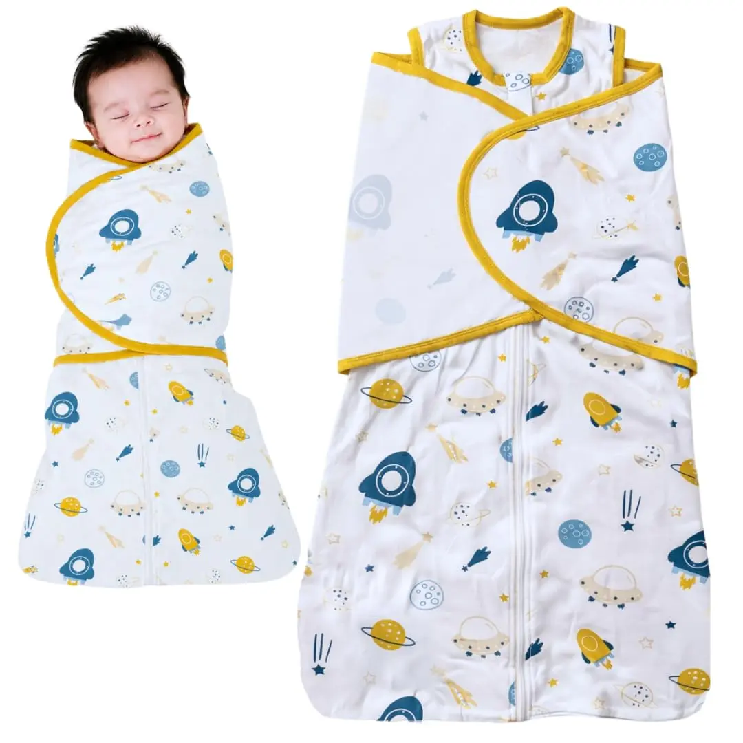 Akinotori Swaddle Dream — Charutinho, Saco de Dormir — Sonho Espacial — M | Melhora o Sono e Acalma o Reflexo do Susto — Essencial para Recém-nascidos