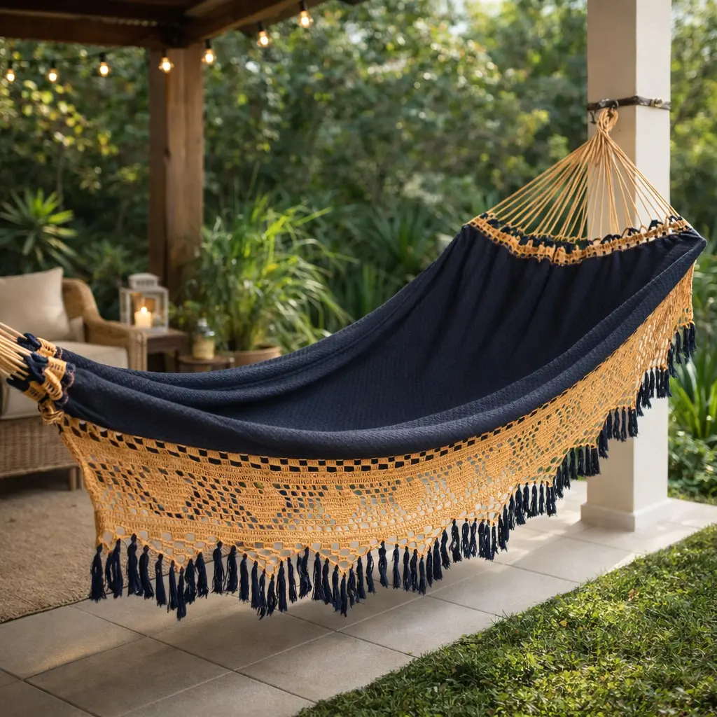 Rede De Dormir Casal Artesanal Bucho De Boi Luxo Gigante 4,5m De Algodão Reforçada Envio Imediato