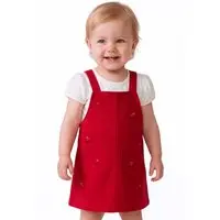 Infantil - Conjunto Menina Bordado Cerejas Colorittá Vermelho