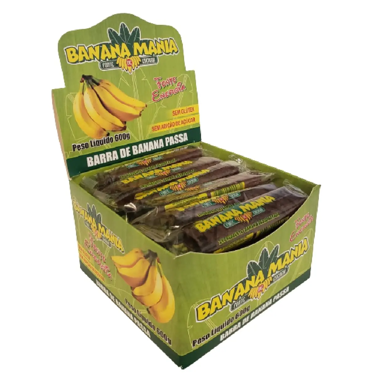 Bananinha Natural Zero Açúcar Sem Glúten Sem Lactose Vegano 30 Und de 20g - Banana Mania - 1