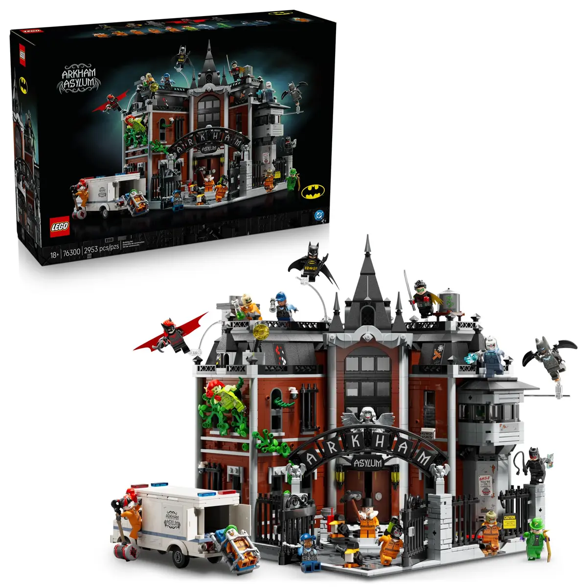 LEGO DC Batman Arkham Asylum Colecionável para Adultos 76300 (2.953 Peças)