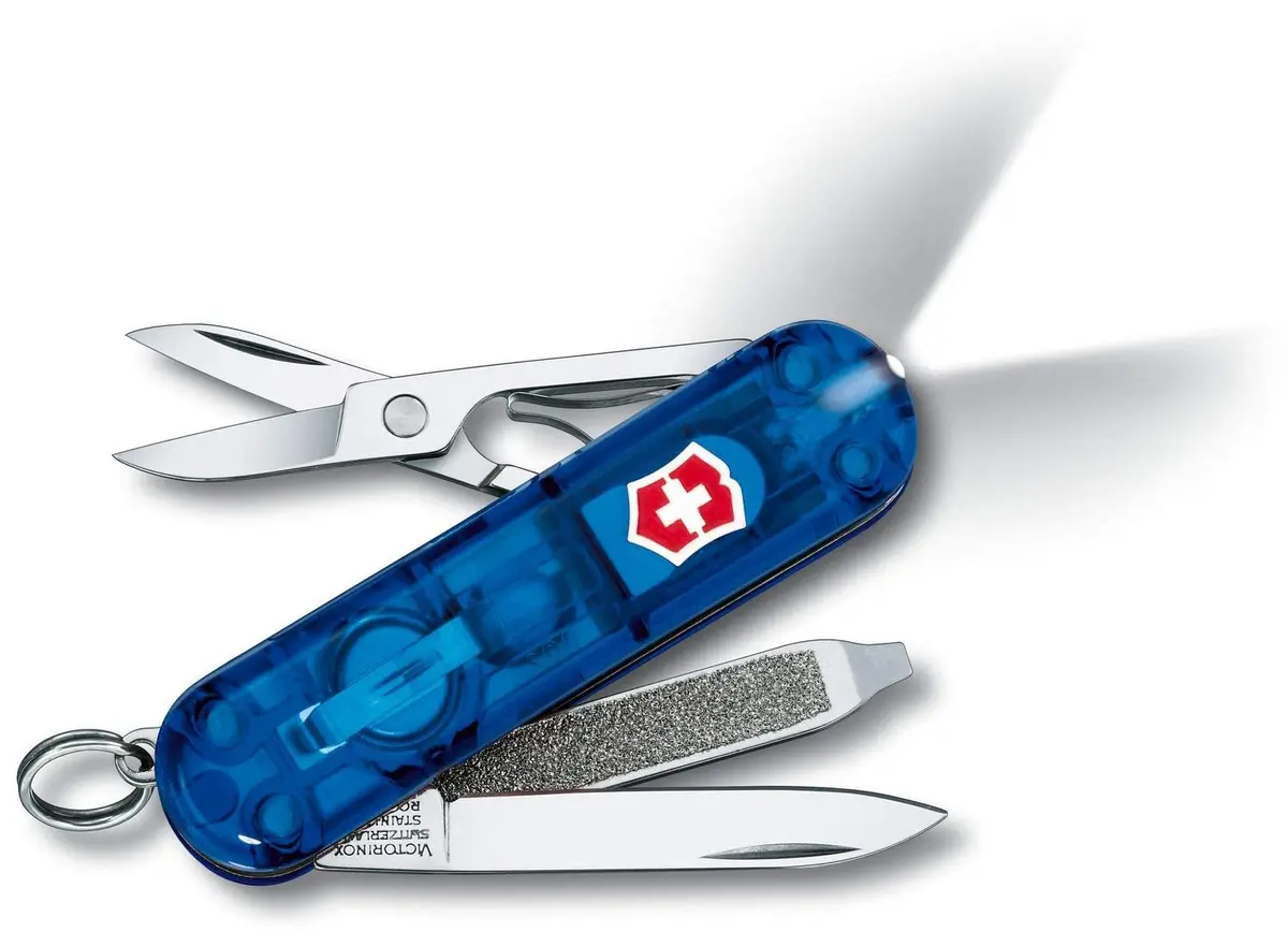 Canivete Victorinox Signature Lite, Azul Translúcido, 7 funções
