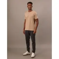 Camiseta Masculina de Algodão Essentials Minimalista - Caqui Medio Camiseta Masculina de Algodão Essentials Minimalista Caqui Medio Pp