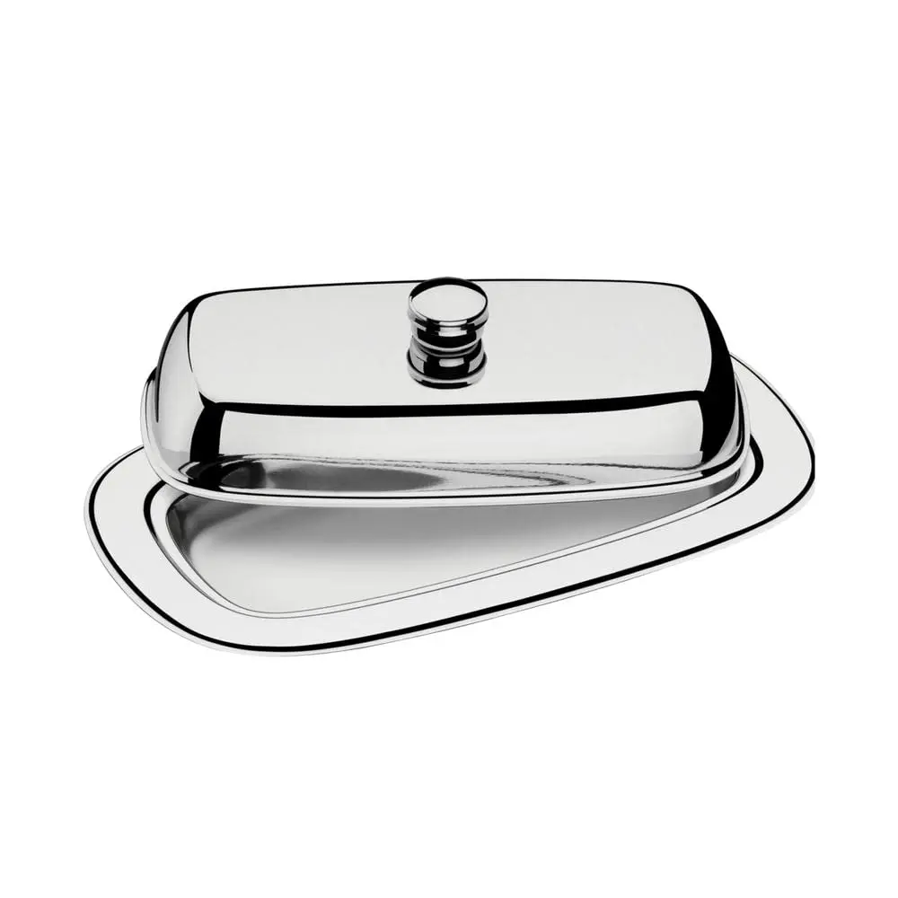 Tramontina 61424000 Manteigueira com Tampa Aço Inox, Prata