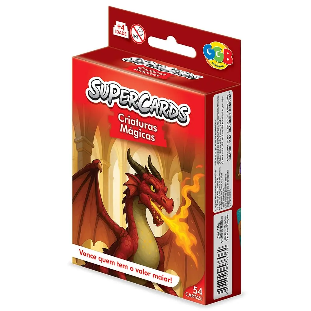 GGB Jogo Supercards Criaturas Mágicas
