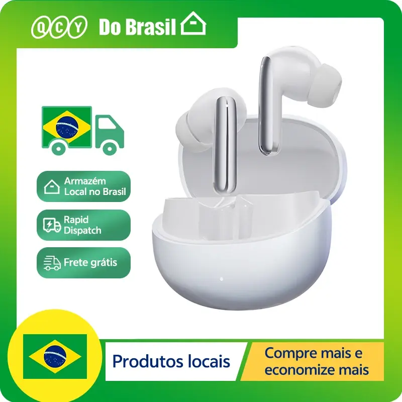 Qcy melobuds pro anc fones de ouvido sem fio bluetooth 46db híbrido anc hi-res ldac bluetooth 5.3 6 microfone 34h playtime - 1