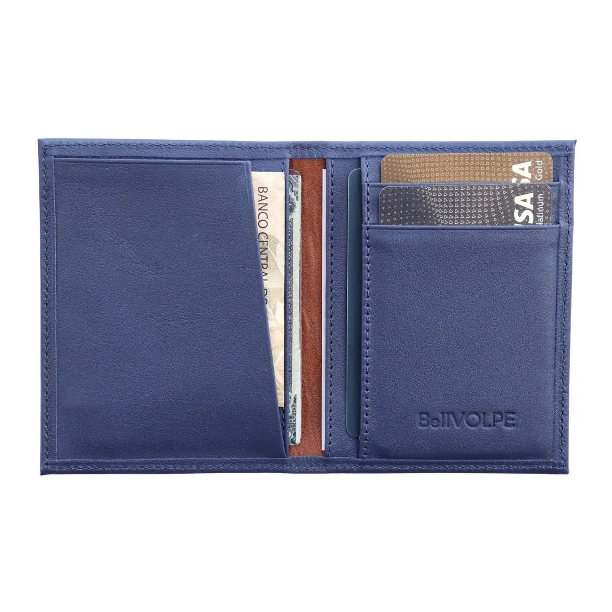 Carteira Masculina Vertical Slim Couro Legítimo - 1